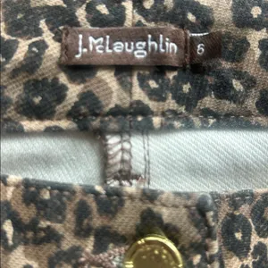 J. McLaughlin Lexi Leopard Print Straight Leg Jeans Size 6 thumbnail 15