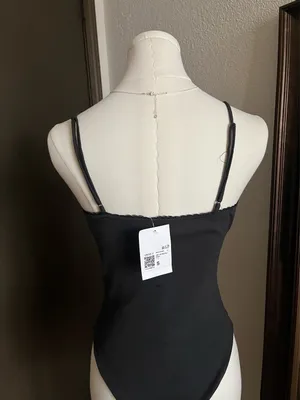 Forever 21 Pointelle Bow Cami Bodysuit thumbnail 2