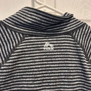 RBX Womens Black‎ Gray Striped Full Zip Athletic Jacket Thumbholes S Activewear thumbnail 7