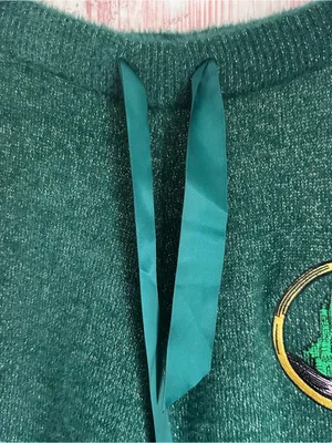 Wicked x Katie Kime Graphic Sweater Pants Emerald Green Elphaba Size XL thumbnail 6