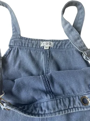 POL distressed Boho slouchy overalls thumbnail 6