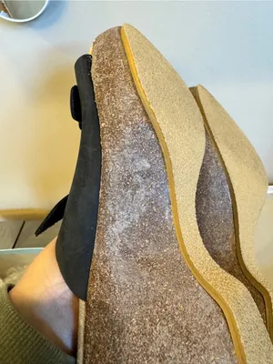 Sam & Libby Wedge Sandal Ankle Strap Size 8 Cork Heel‎ Black Open Toe NIB thumbnail 6