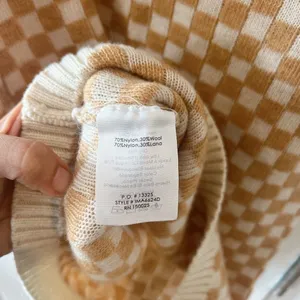 EMORY PARK Yara Wool Blend Checkered Mini Sweater Tank Dress | Small‌‌‌‌‌‌‌ thumbnail 9