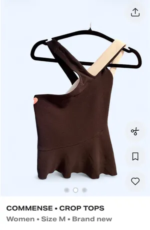 Commence Black and white asymmetrical top thumbnail 2