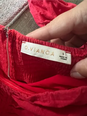 O. Vianca Red Ruched off the shoulder mini dress thumbnail 9