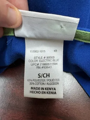 Scrubstar Electric Blue Scrub Top Size Small thumbnail 4