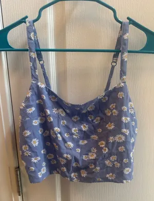 Hollister Blue Daisy Print Cami Tank thumbnail 1