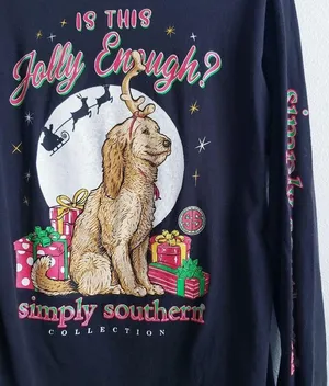 Simply Southern Christmas Dog Long Sleeve TShirt thumbnail 4