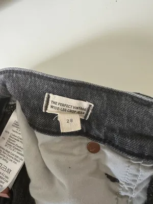 Madewell The Perfect Vintage Wide-Leg Crop Jean In Black thumbnail 6