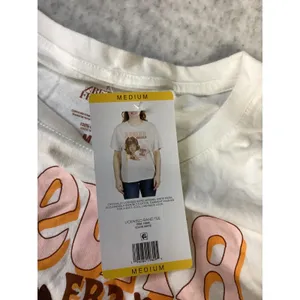 Aretha Franklin Queen of‎ Soul White Graphic T-Shirt Cotton Medium New 15806.. thumbnail 4