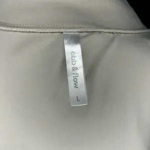 \Women's Large Ebb & Flow Zip-Up Cream Jacket thumbnail 5