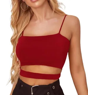 SheIn Cropped Cut Out Cami Top thumbnail 1