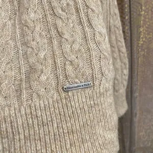 Abercrombie & Fitch Neutral Grandpa Knit Cotton Acrylic Chunky Sweater XS thumbnail 4