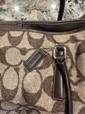 Coach Tote Bag Shoulder Signature brown thumbnail 3