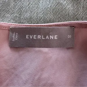 Everlane Women’s Light Pink Tie Waist Sleeveless Mini Dress Size 00 thumbnail 4