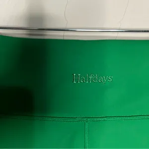 Halfdays Hattie Green High Rise Biker Performance‎ Shorts thumbnail 8