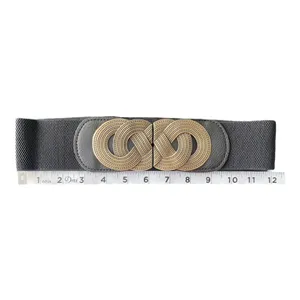 Black‎ Chic Retro-Style Pu Leather Elastic Corset Belt Versatile Waist Strap thumbnail 10