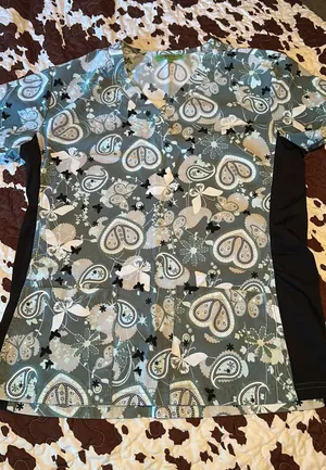 Scrub top Gray thumbnail 1