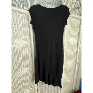 Athleta Crescendo Asymmetrical Stretch Dress Black Size‎ Small Travel Knit thumbnail 2