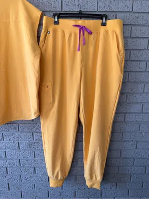 Figs Scrub Set Set Rafaela Top Sz 3XL/ HW Zamora Jogger Pants Size XXL Dandelion thumbnail 5