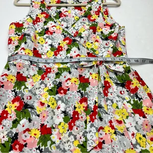 Likely Vera Floral Print Faux Wrap Mini Sleeveless‎ Dress Womens Size 8 NEW thumbnail 9