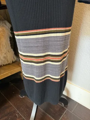 Abercrombie & Fitch A&F Collection Ribbed Striped Long Sleeve Dress Size M thumbnail 4