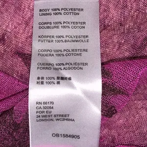 Free People XS Sheer Mesh‎ Floral Mini Dress Magenta Pink Long Sleeve Tunic thumbnail 9