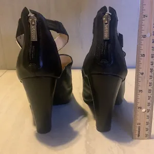 Guess Women's Black Platform Peep Toe High Heels Ankle Boots/Sandals , like new thumbnail 5
