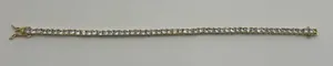 Orly Jewels Moissanite Tennis Bracelet Gold 3mm 7 Inch Brand New VVS1 Crazy Shine No Pass thumbnail 1