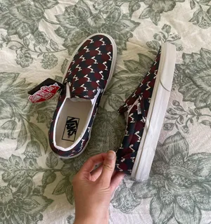 J. Crew x Vans Astro Print Classic Slip-On Sneakers thumbnail 4