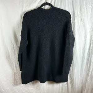 Free People Oversized Black Open Front Wool Blend Cardigan Size xsmall thumbnail 8