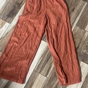 Roxy orange spaghetti strap ankle jumpsuit thumbnail 2