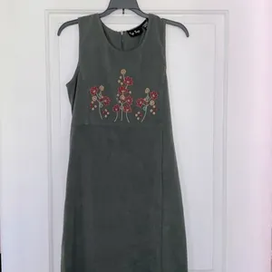 Tip Top vintage green floral maxi dress size small thumbnail 3