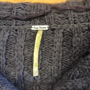 Purple or Gray Chunky Knit Oversized Sweater in Small thumbnail 2