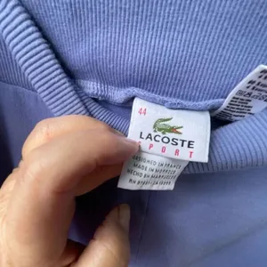 Lacoste woman’s size 44 (XL ) striped sides track pants thumbnail 3