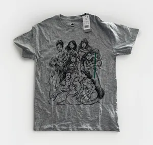 Disney Princess T-shirt Gray with Princess Graphic Size Small New with Tags thumbnail 1