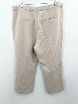 Abercrombie & Fitch Women's Light Taupe Sloane Tailored Wide Leg Pants Size 22S thumbnail 3