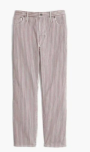 Madewell The High-Rise Slim Boyjean in Luca Stripe Size 25 Pre-owned thumbnail 3