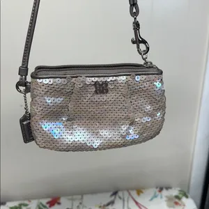 Coach Mermaid Sequin Wristlet with Shimmering Accents thumbnail 4