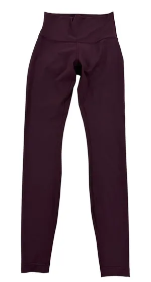Lululemon Deep Plum High Rise Leggings Size 4 Excellent Condition thumbnail 1