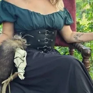 Black O Ring Corset Belt New thumbnail 4