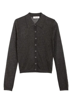 Rolla’s Black Lurex Caroline Long Sleeve Top Small $129 thumbnail 4