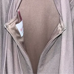 Birdy Grey Benny Dress in Crepe Taupe Bow Back Gown thumbnail 15