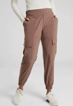 ATHLETA Chelsea Utility Jogger Mineral Brown Pants 4P thumbnail 1