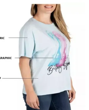Britney Spears Licensed Women’s Soft Short Sleeve Tee shirt. thumbnail 4
