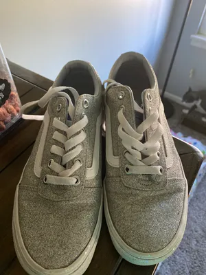 Vans Silver Sparkle Shoes thumbnail 2