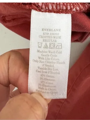 $98 Everlane Wide Leg Crop Jeans in rust orange terracotta size 0 thumbnail 8