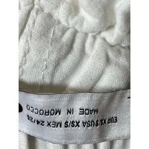 Zara Women's White High Waisted Baggy Loose Jogger Trousers Pants Size XS/S thumbnail 6