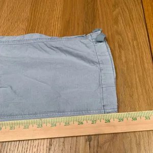 American‎ Eagle Baggy Jogger Cargo Pants Women 0 Blue Gray Stretch Wide Leg Y2K thumbnail 5