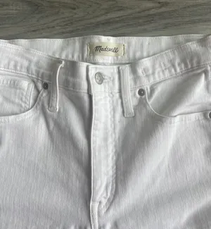 Madewell White Jeans Size 28 thumbnail 3